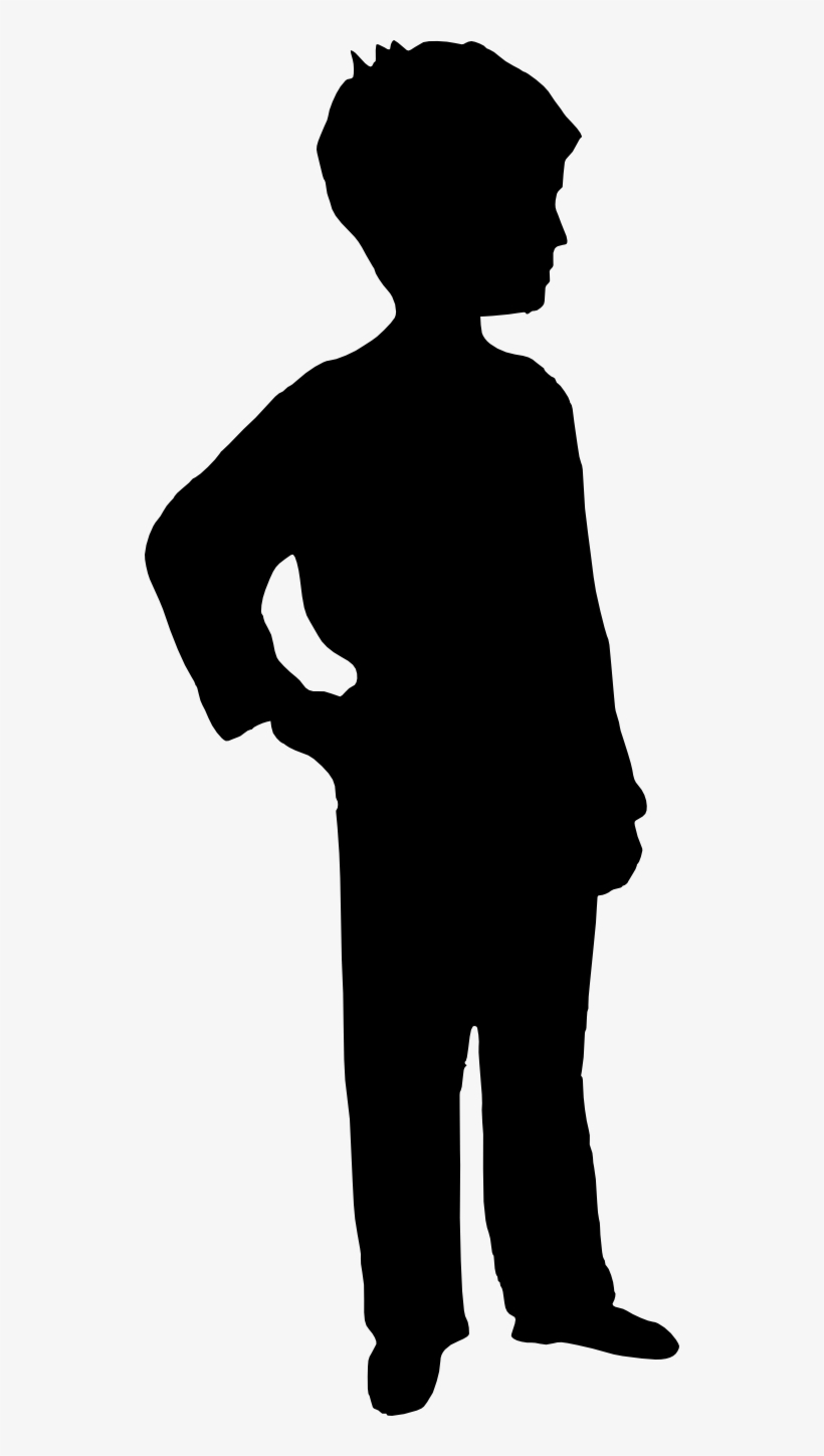 Free Download - Boy Silhouette Transparent Background, transparent png #492795