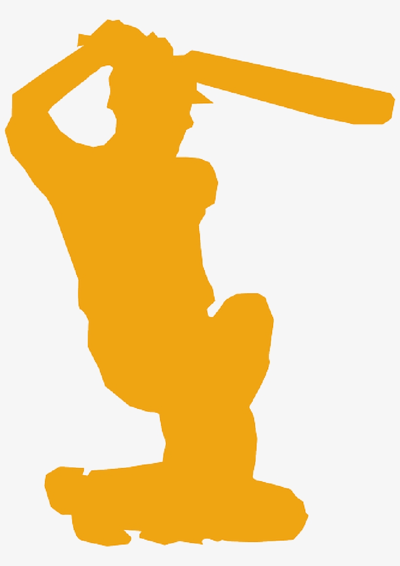 Multimedia - Cricket Player Vector Transparent, transparent png #492896