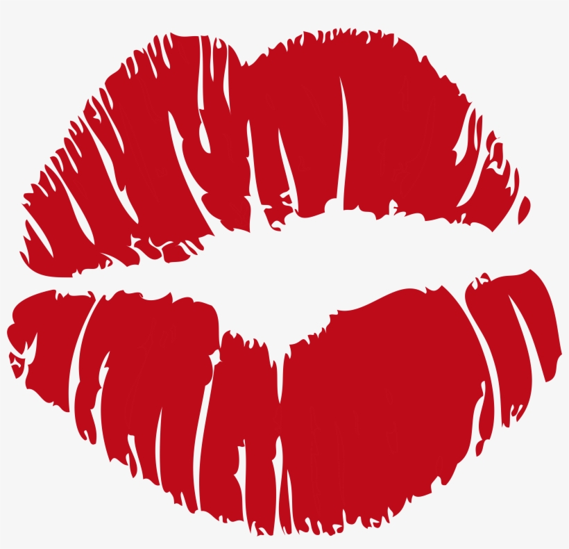 Clip Art Library Download Red Print Clip Art Image - Beso Png, transparent png #493085
