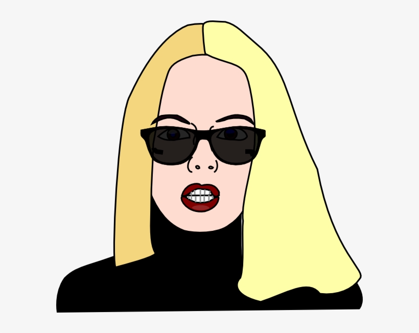 Blonde Haired Women Wearing Sunglasses Svg Clip Arts, transparent png #493167