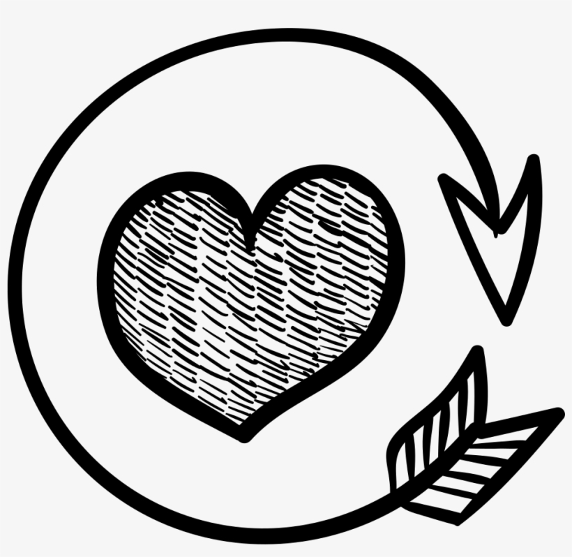 Heart With Round Arrow Svg Png Icon Free Download - Romance, transparent png #493319