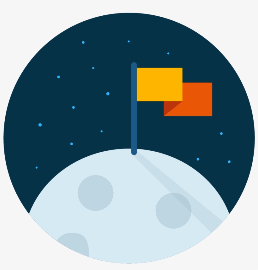 Moon Flag Icon Vector - Flag Icon Png Vector, transparent png #493599