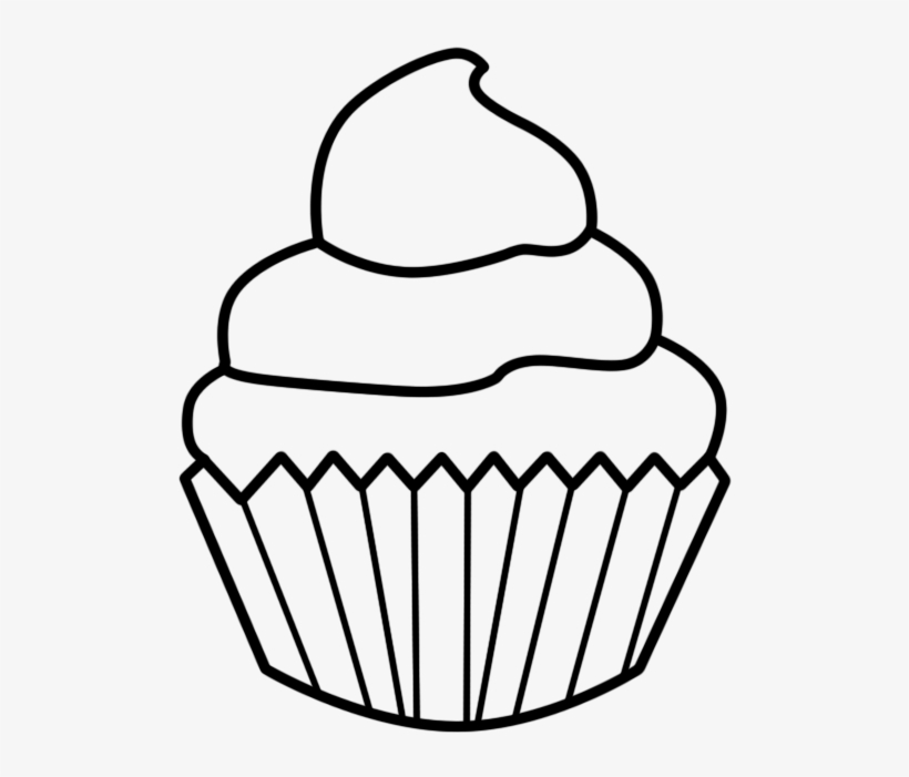 How To Draw Cupcakes - Easy Cupcake Drawing, transparent png #494806