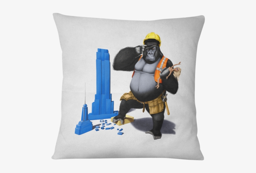 Cojin Building An Empire - Affen Alu-dibond Druck Building An Empire (colored), transparent png #495018