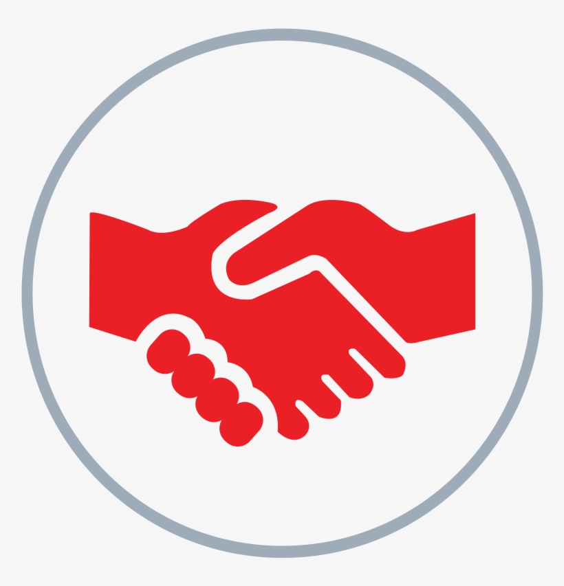 Shaking Hands In Circle - Apple Mfi Certified Iphone 6 Cord Charger Lightning, transparent png #495250