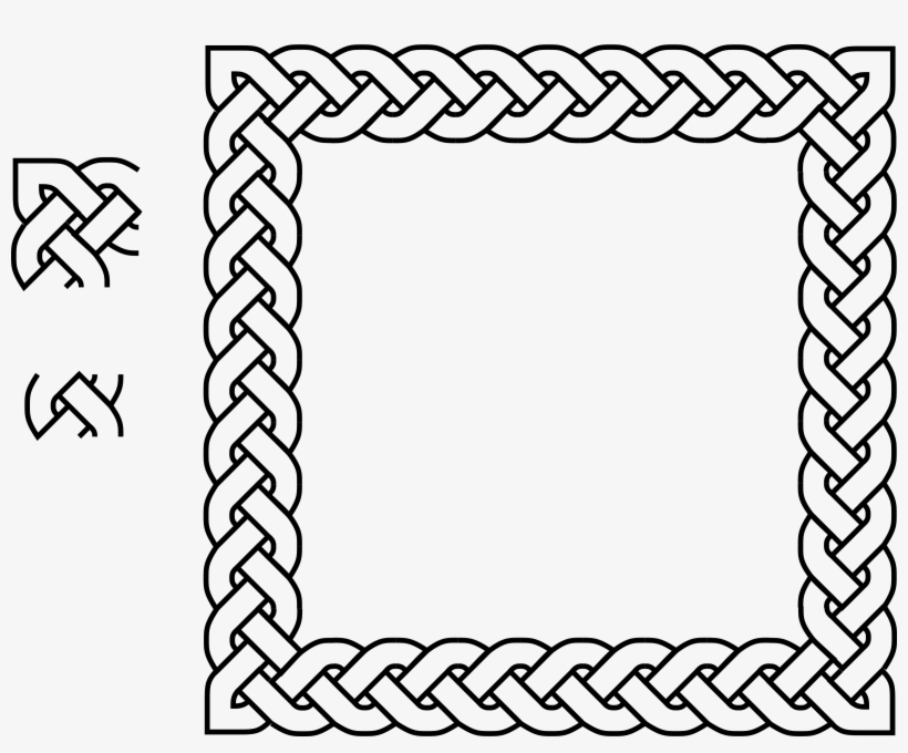 Svg Border Square - Celtic Knot Border Png, transparent png #495351