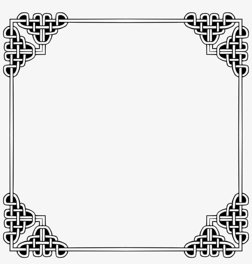 Celtic Frame Png - Celtic Square Border Png, transparent png #495373