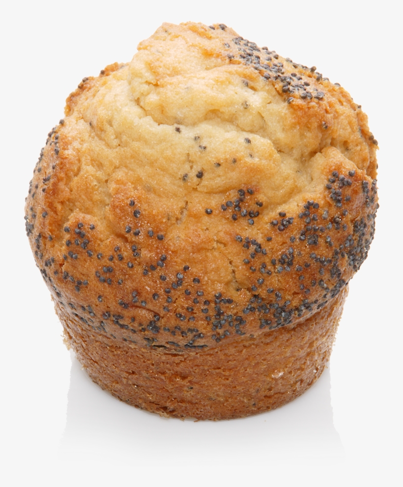 Muffin Lemon-poppyseed - Muffin, transparent png #495472