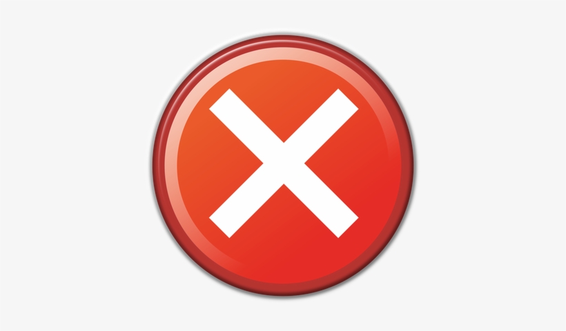 Picture - Red Circle X Icon, transparent png #495542
