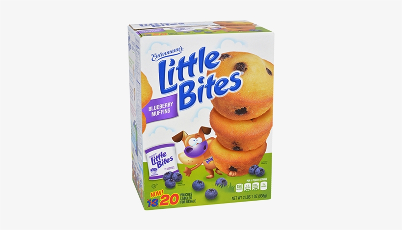 Little Bites Blueberry Muffins Club Pack 20 Count Blueberries - Little Bites Brownies, transparent png #495602