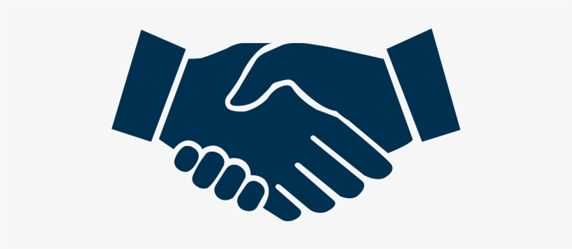 Handshake Icon - Handshake Graphic, transparent png #495655