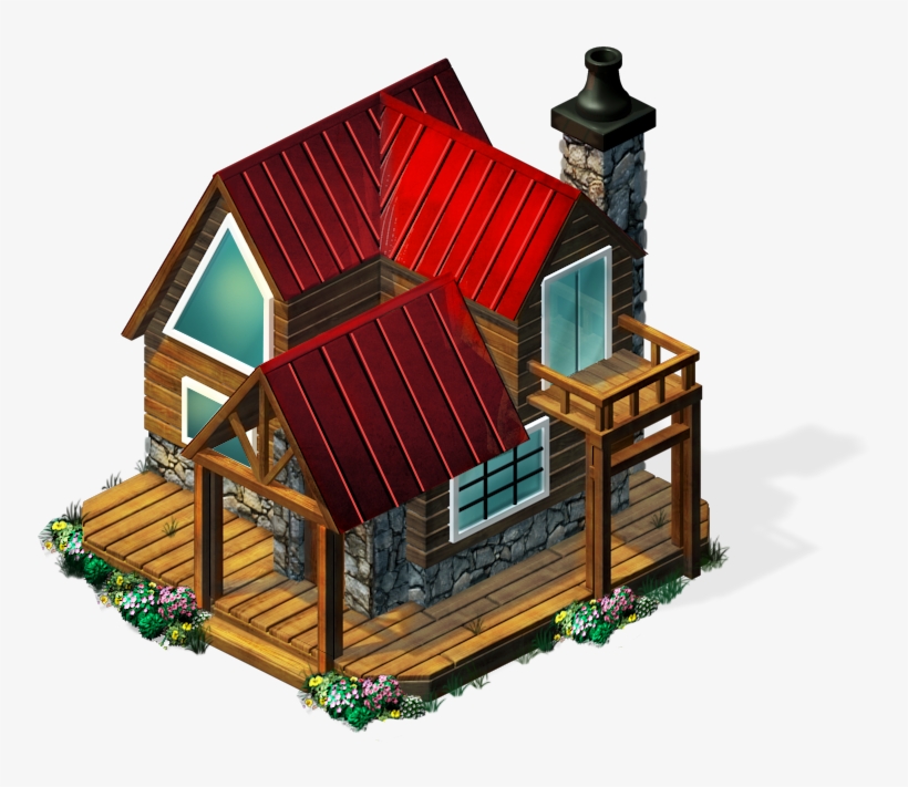 Freeitem Log Cabin-icon - Portable Network Graphics, transparent png #495785