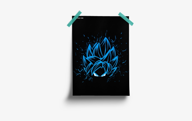 Place This Dragon Ball Z Goku Super Saiyan Blue Poster - Ruckus Advertising & Events, transparent png #495788