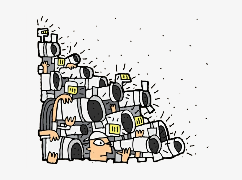 Vector Library Download Cartoon Photography Illustration - Paparazzi Cartoon, transparent png #495924