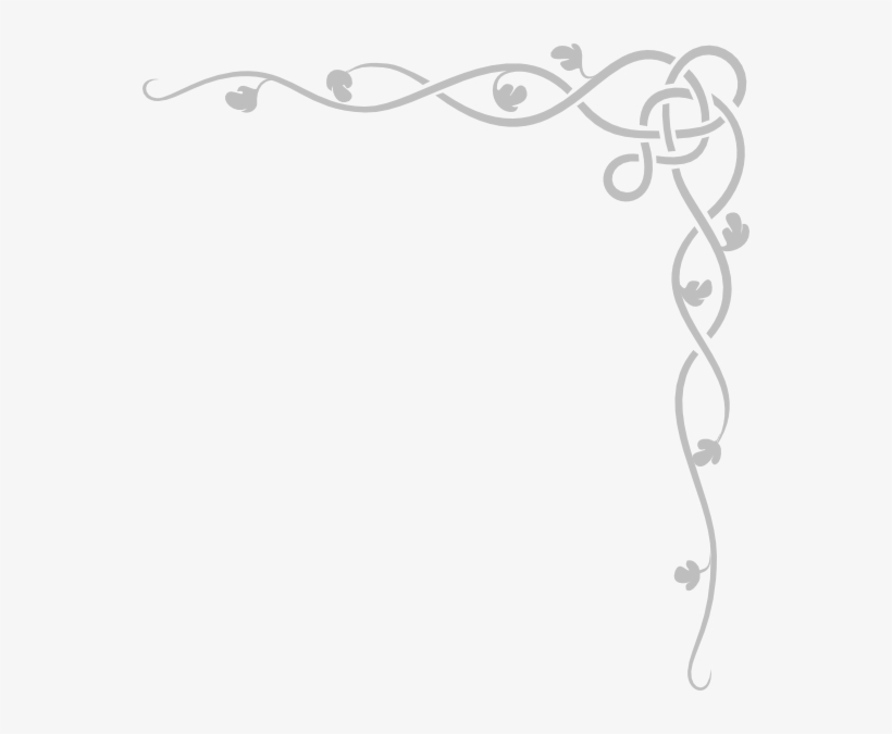 Celtic Clipart Vine - Silver Decorative Border Png, transparent png #495926