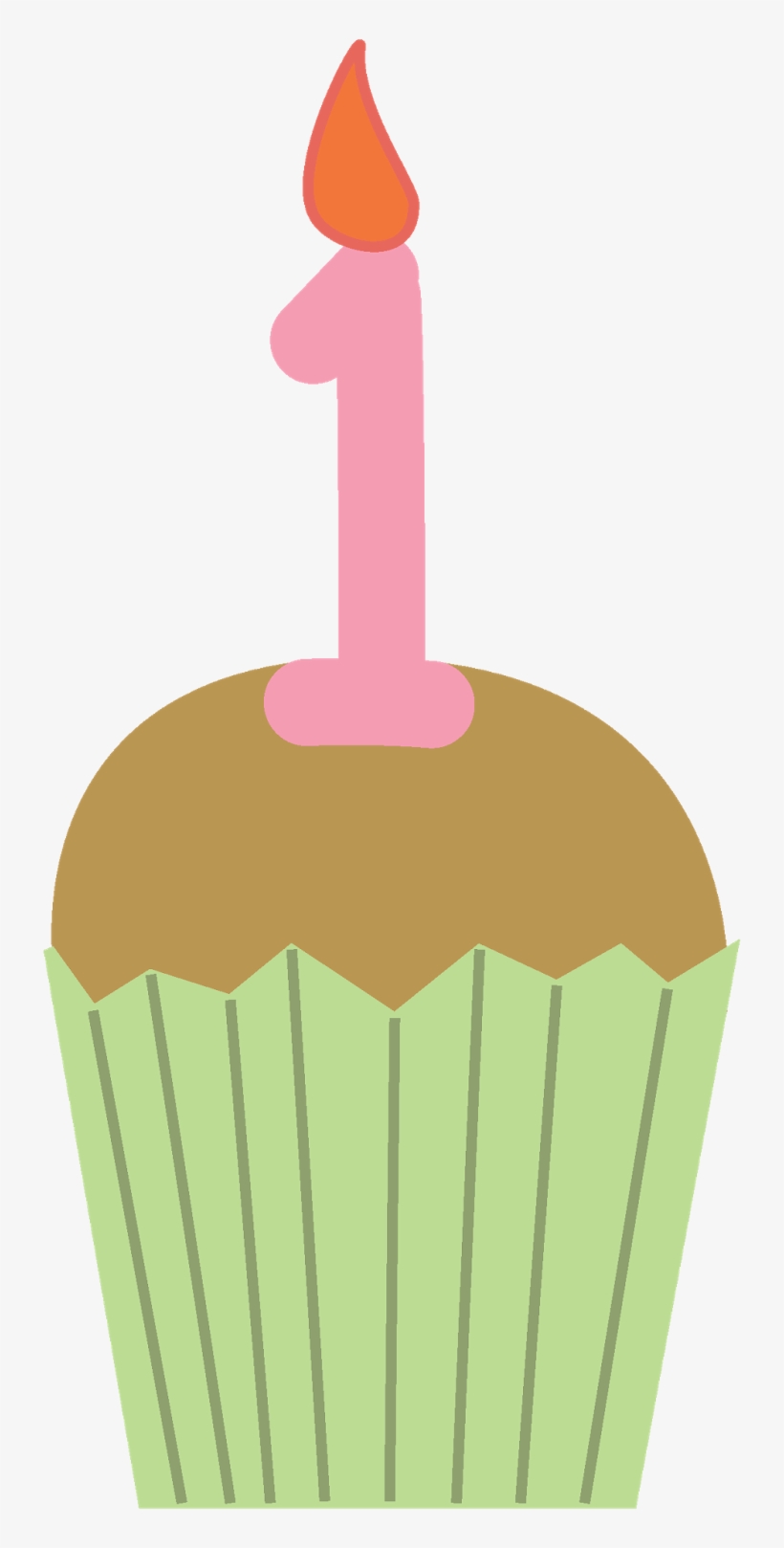 Muffin Clipart Single Cupcake - Cupcake 1 Png, transparent png #496007