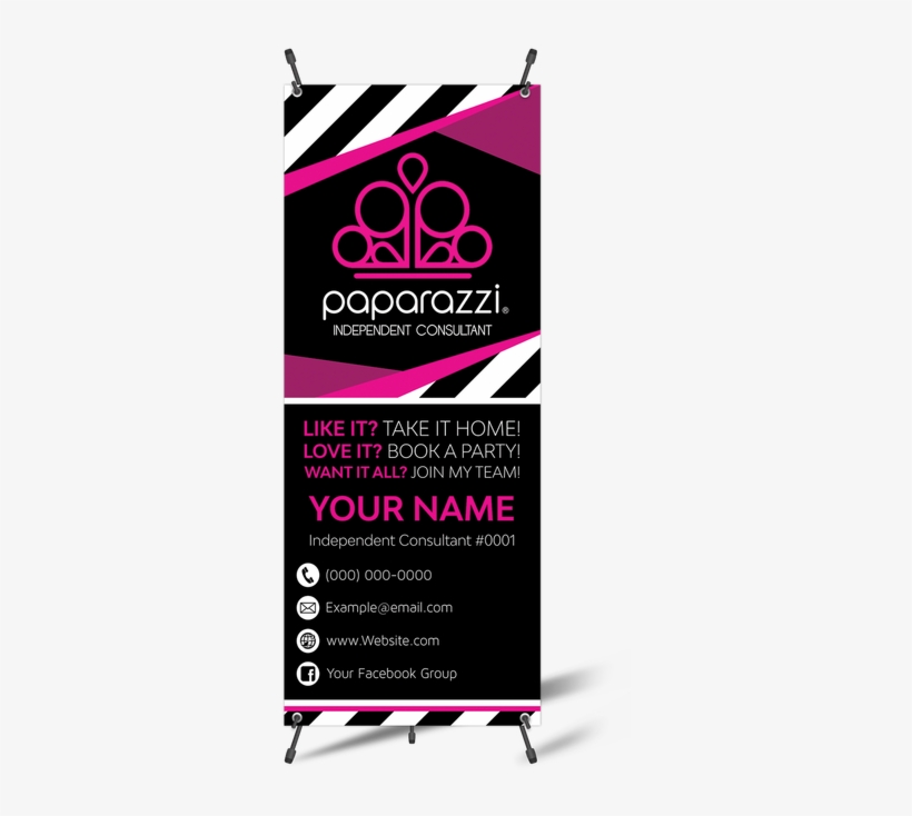 Paparazzi Vertical Banner With X-banner Stand - Flyer, transparent png #496097
