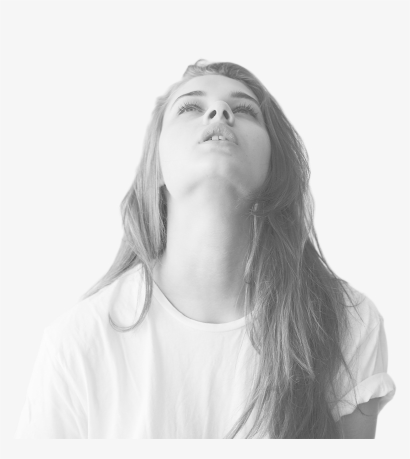 Girl - Black And White Girl Png, transparent png #496240