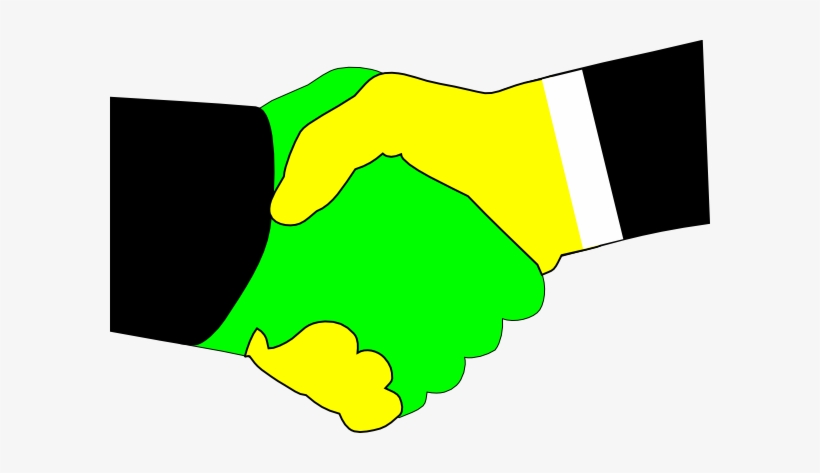 How To Set Use Handshake Green Yellow Icon Png, transparent png #496241