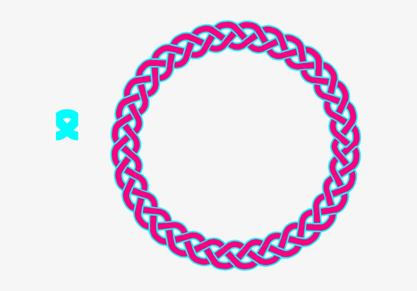 Oval Clipart Celtic - Pink Celtic Knot, transparent png #496312