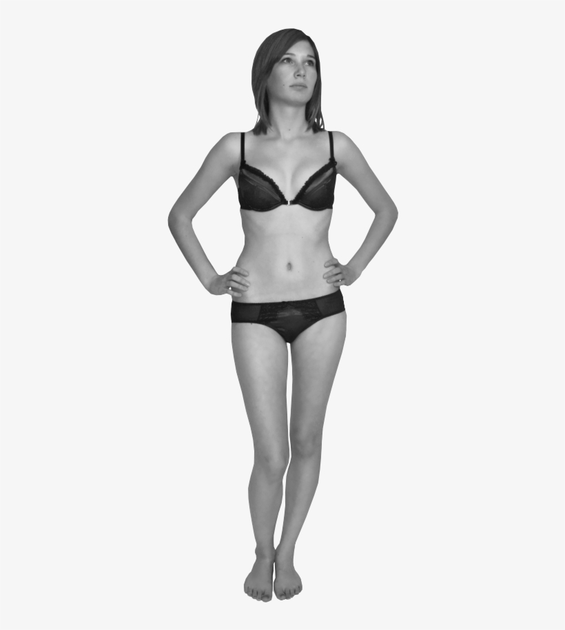 Girl In Bra And Panties - Woman In Underwear Png, transparent png #496395