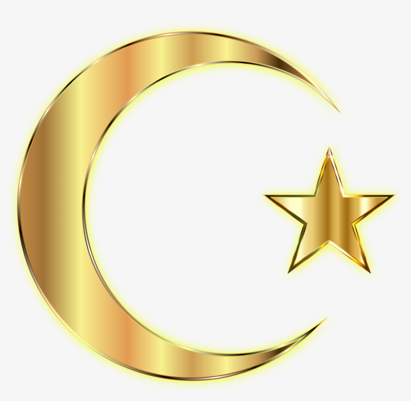 Star And Crescent Moon Computer Icons - Gold Crescent Moon, transparent png #496526