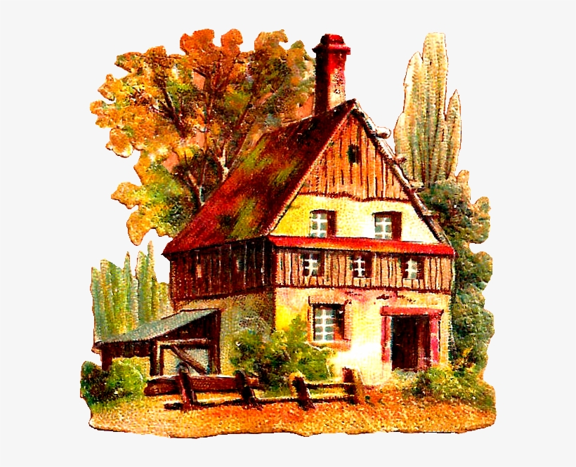 Freeuse Stock Antique Images Free Clip Art Graphics - Antique House Clipart, transparent png #496551