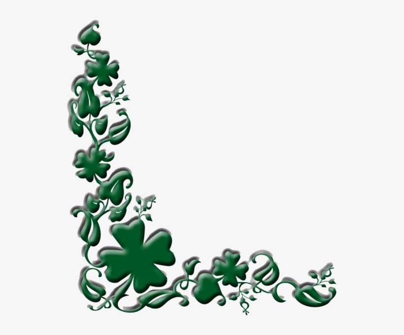 Shamrock Border Clip Art Shamrock Border Clipart Black And White