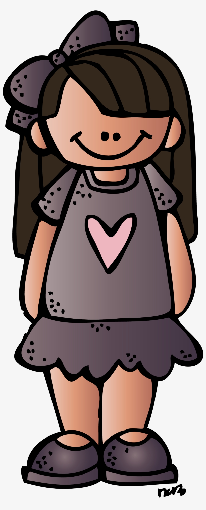 Girl 2 Ts Melonheadz 13 Colored (1242×2999) - Good Student Anchor Chart, transparent png #496895