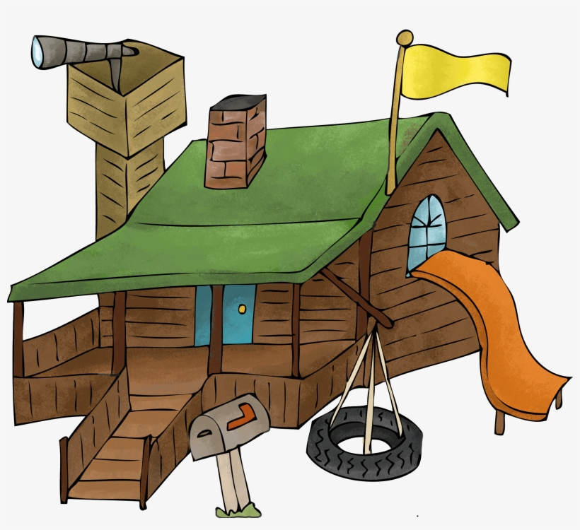 Build A Cabin In Your Mind - Cartoon, transparent png #496932