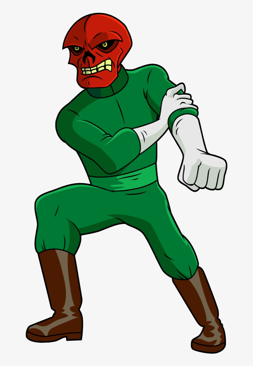 Red Skull - Phineas And Ferb Mission Marvel Villains, transparent png #497299