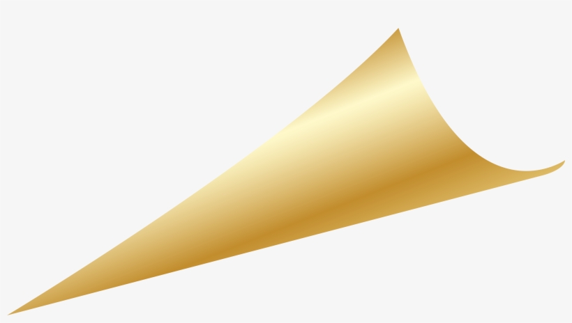 Gold Corner Decoration Png Clipart - Gold Corner Ribbon Png, transparent png #497301