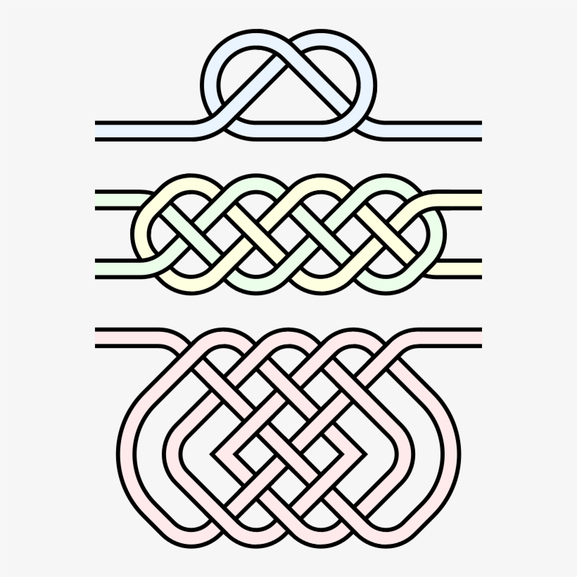 Knots Decorative Inline - Drawing, transparent png #497372