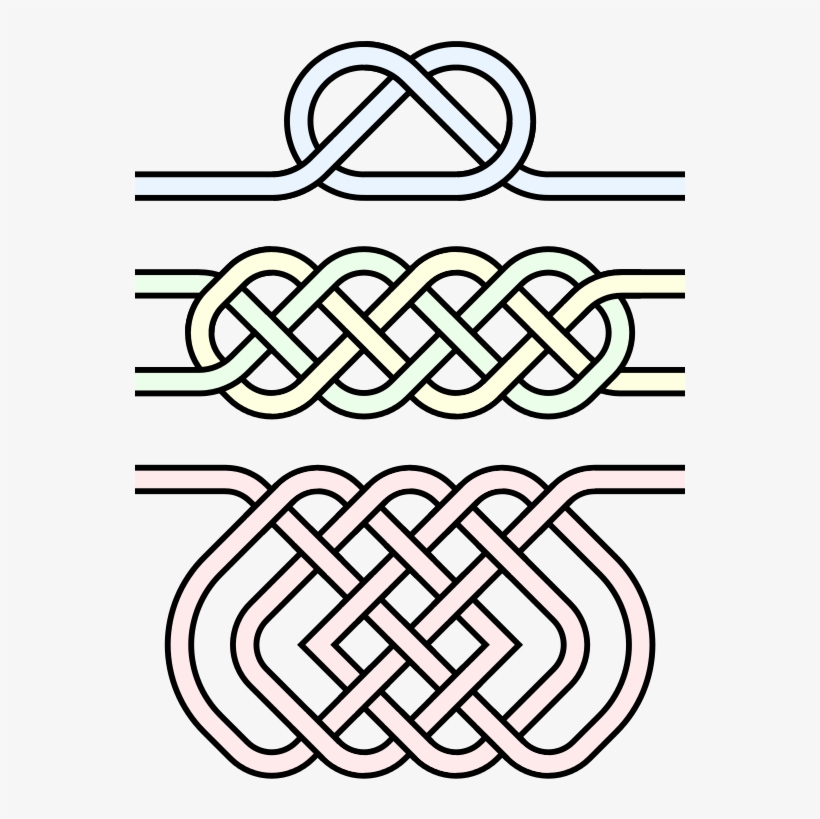 Knots Decorative Inline - Drawing, transparent png #497372