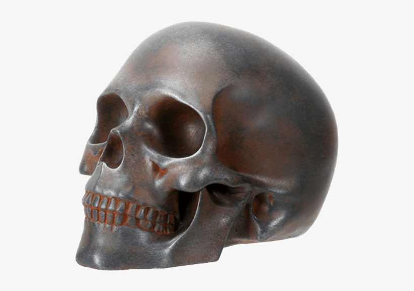 Rusty Red Skull - Skull, transparent png #497373