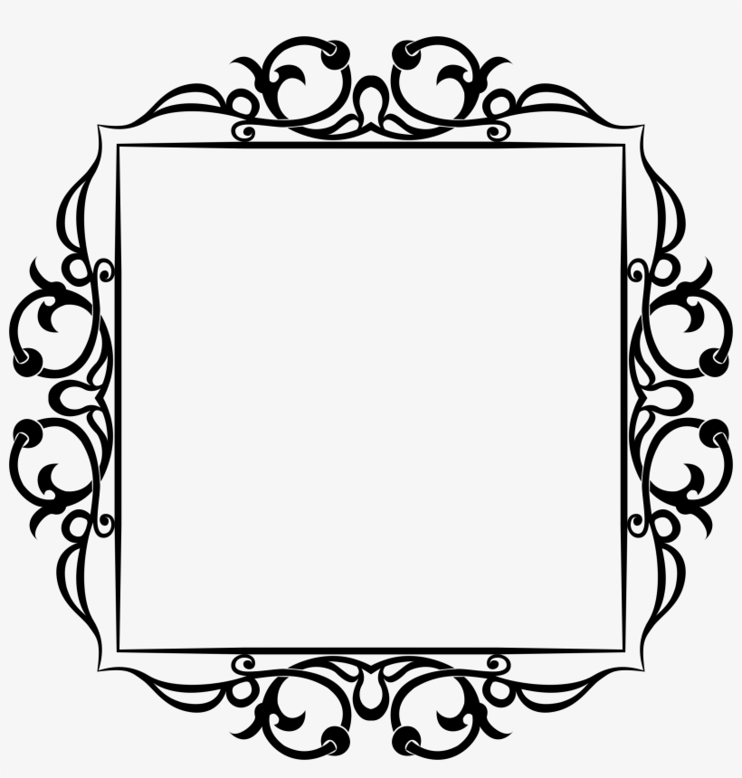 Banner Royalty Free Stock Decorative Svg Floral - Clip Art Frame Png, transparent png #497482