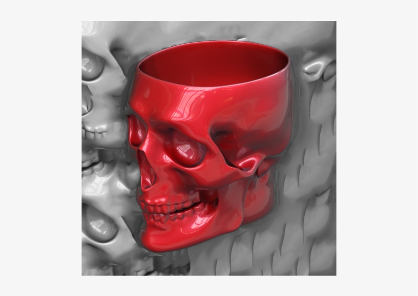 Buy Red Skull Beer Mug - Red Skull Mug, transparent png #497849