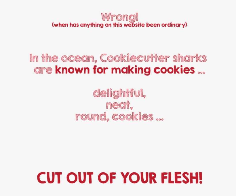 There Is A Reason Why The Cookiecutter Shark's Teeth - Cookie Cutter