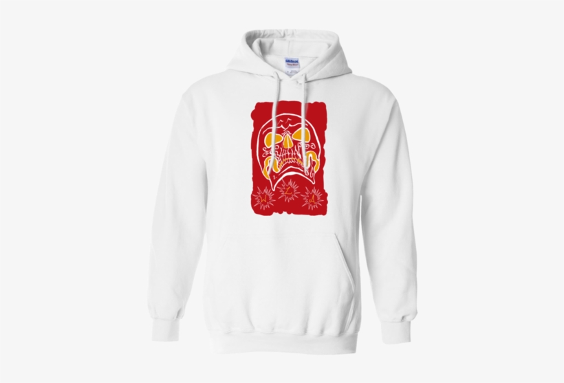 Red Skull Hoodie - Michigan State Spartans Basic Hoodie - Small - White, transparent png #498177