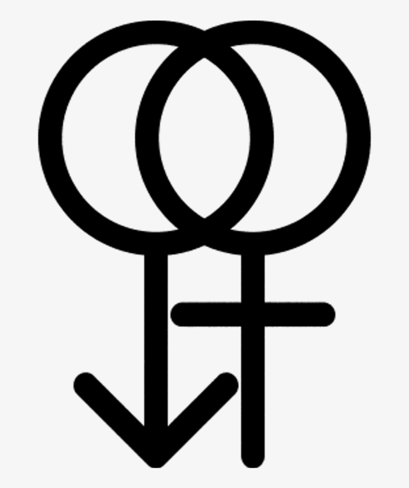 Gender-symbol Transgender M2f Lesbian - Lesbian Symbol Transparent Background, transparent png #498228
