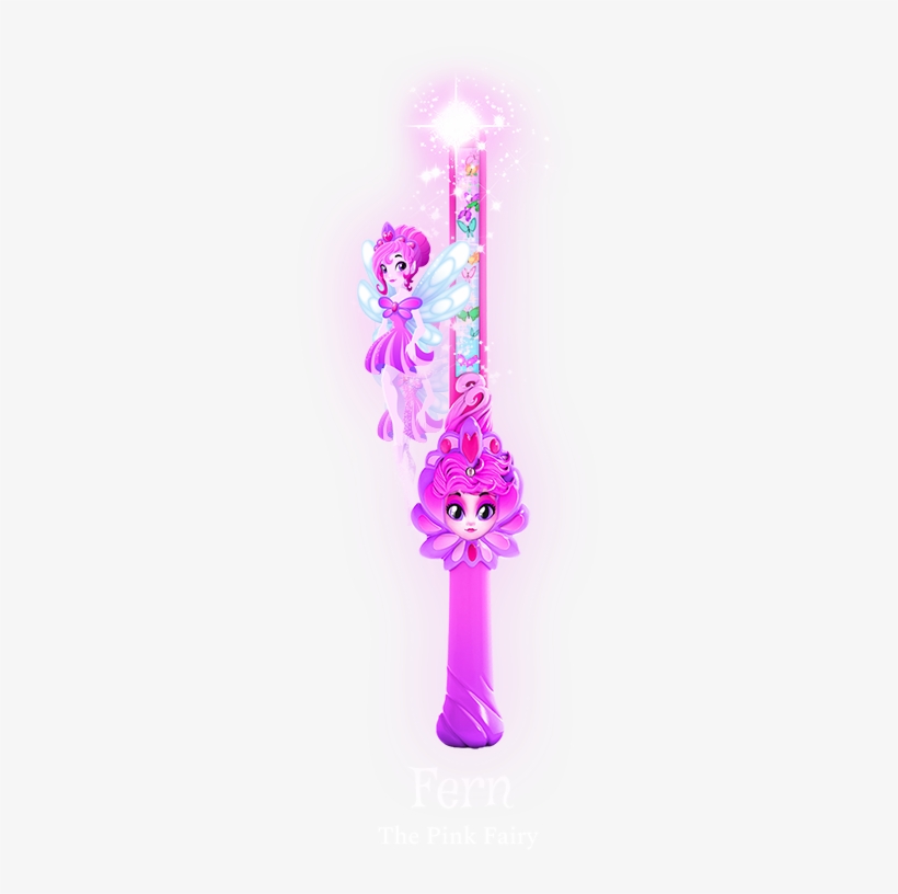 Fern Wand - Dragons Fairies And Wizards Fairy Fern Pink, transparent png #498248