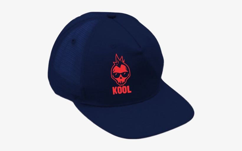 Trucker Cap Blue & Red Skull - Baseball Cap, transparent png #498250