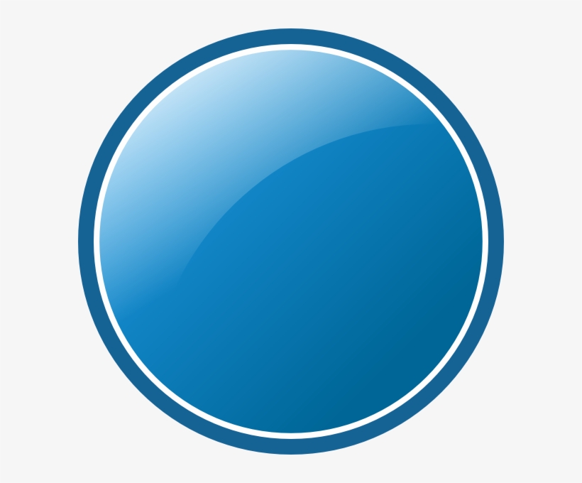 Glossy Blue Circle Clip Art At Clker - Blue Circle Logo Png, transparent png #498343