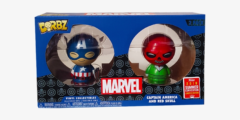 Captain America & Red Skull Sdcc 2018 Exclusive Dorbz - Red Skull, transparent png #498364