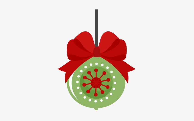 Christmas Ornaments Clipart Cute - Clip Art, transparent png #498453