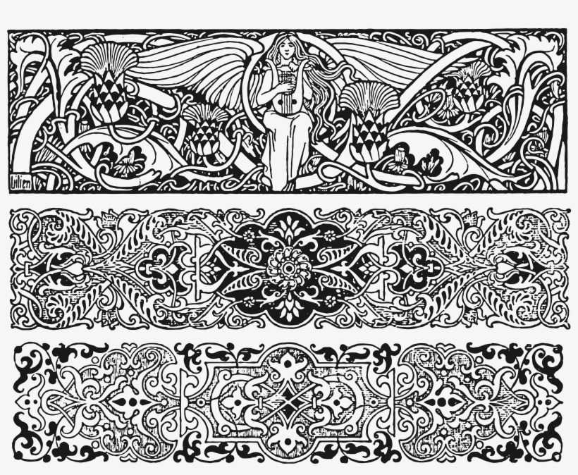 Jpg Download - Public Domain Art Nouveau, transparent png #498762