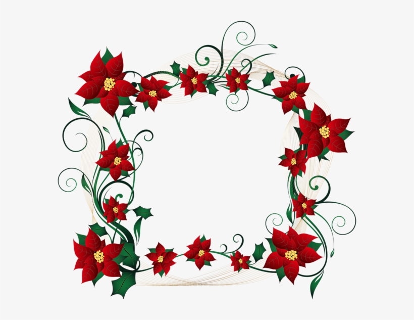 Christmas Decorative Border Transparent Png Clip Art - Clipart Decorative Border Design, transparent png #499346