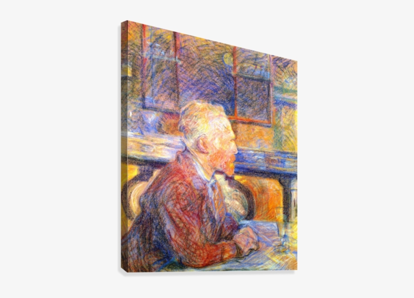 Van Gogh By Toulouse-lautrec Canvas Print - Toulouse Lautrec Van Gogh Portrait, transparent png #499459