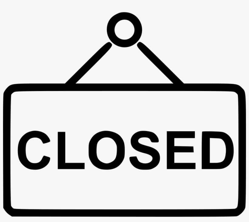 Closed Sign - - Closed Sign Icon Free, transparent png #499586