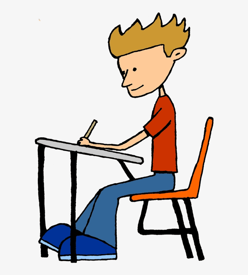 Person - Sitting At Desk Clipart, transparent png #499591